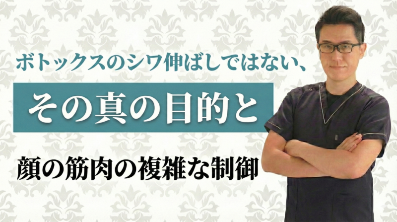 ボトックスについての誤解を解く！シワ伸ばしではない、その真の目的と顔の筋肉の複雑な制御
