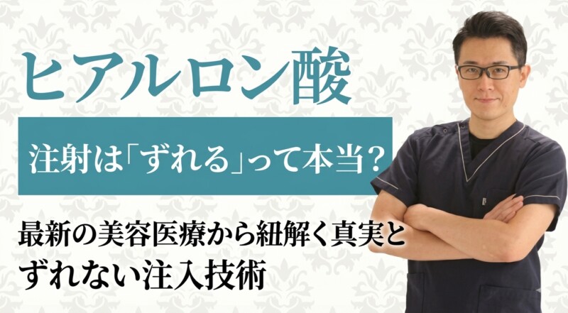 ヒアルロン酸注射は「ずれる」って本当?最新の美容医療から紐解く真実とずれない注入技術