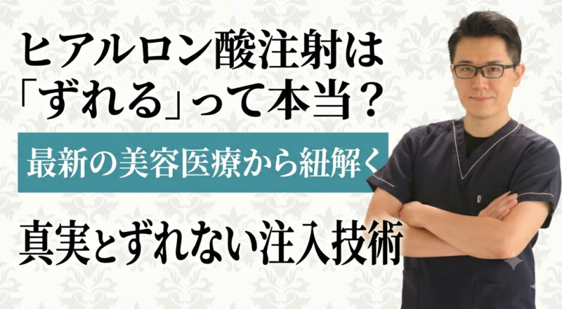 ヒアルロン酸注射は「ずれる」って本当?最新の美容医療から紐解く真実とずれない注入技術