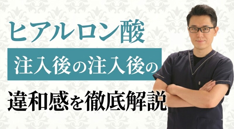 ヒアルロン酸注入で「自分の顔じゃない」と感じる理由とは？新井院長が語る自己認識のズレと解決策