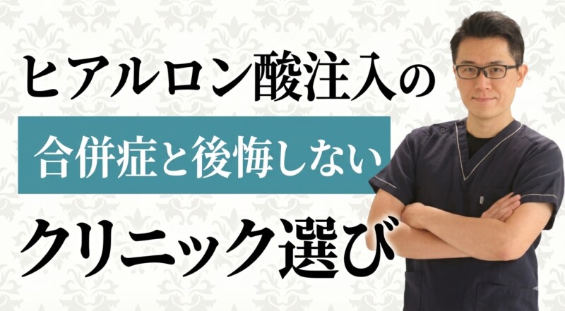ヒアルロン酸注入の合併症と後悔しないクリニック選び